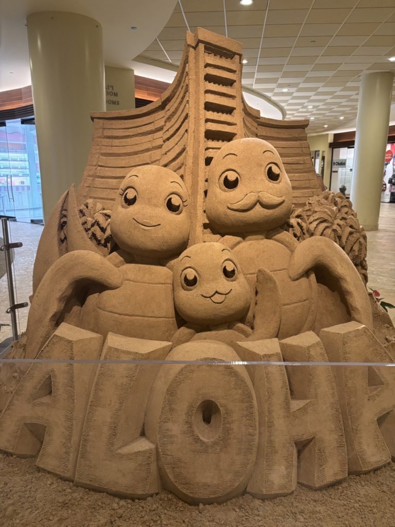 ホヌのサンドアート